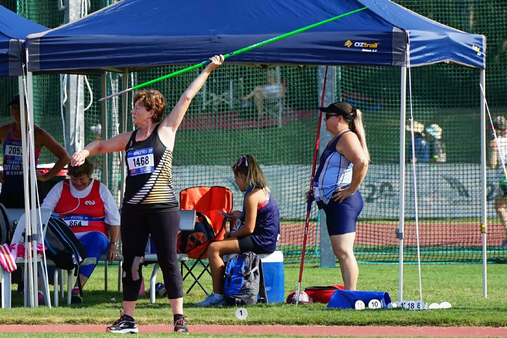 Strong throwing arm: Kerrie Jones equalled her discus record at Nowra Athletics Club last week with a throw of 18.64 metres.