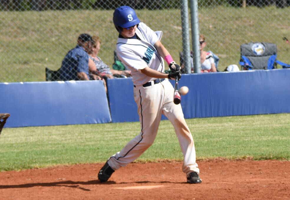 Batter up: Mariners' Degan Brekelmans in action for the Mariners minor second grade side. Photo: COURTNEY WARD
