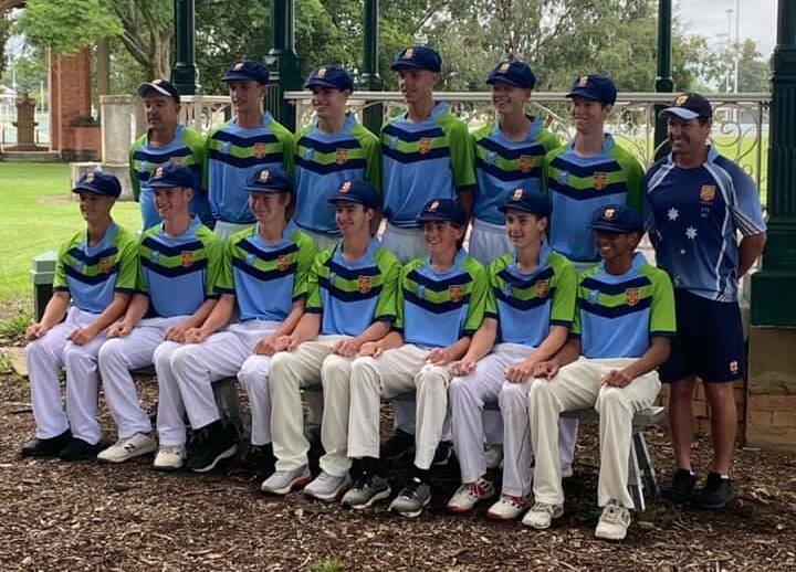 Luke Jones (back row, fourth from left) and his NSW All Schools merit side. Photo: Supplied