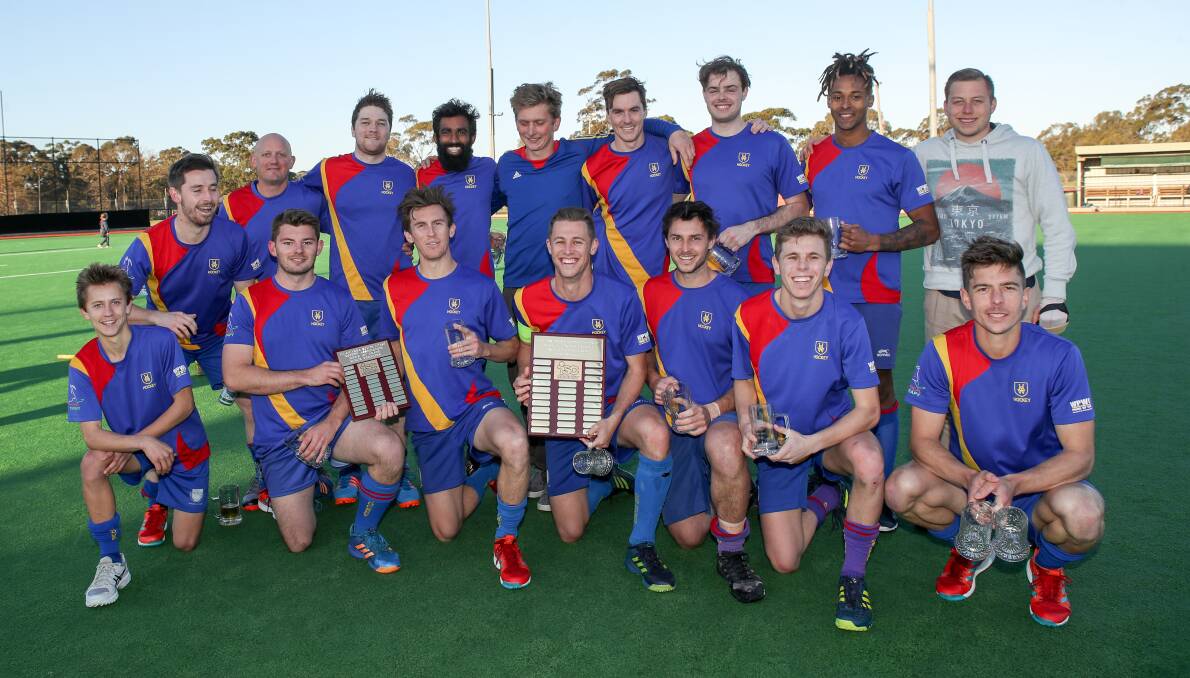 Nick Jennings (back left) and his University of Wollongong team. Photo: ADAM McLEAN