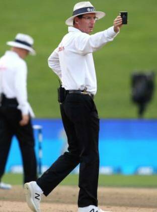 Rodney Tucker during a Test match. Photo: ICC