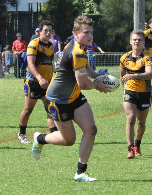 Matt Scott makes a run for the Nowra-Bomaderry Jets' under 18s side in 2016. Photo: Courtney Ward