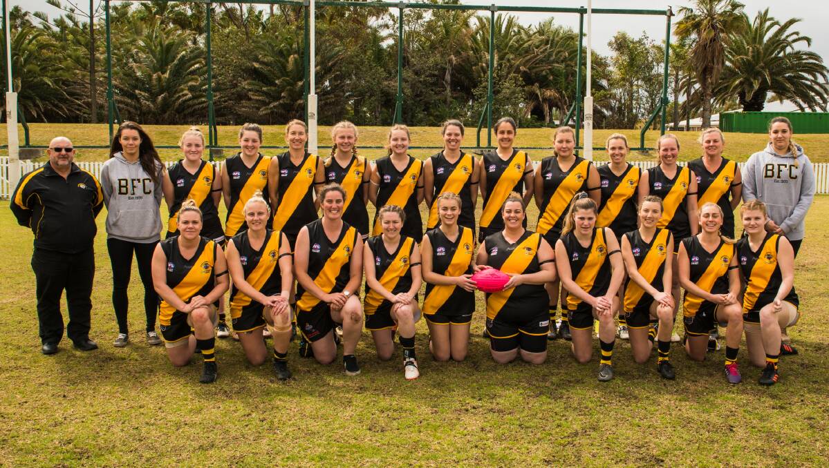The Bomaderry Tigers women's team Photo: Kristie Lee Dickson