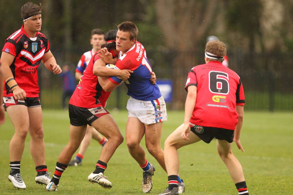Jackson Ford playing for Gerringong in the 2016 under 18s Group Seven grand final against Kiama. Photo: DAVID HALL
