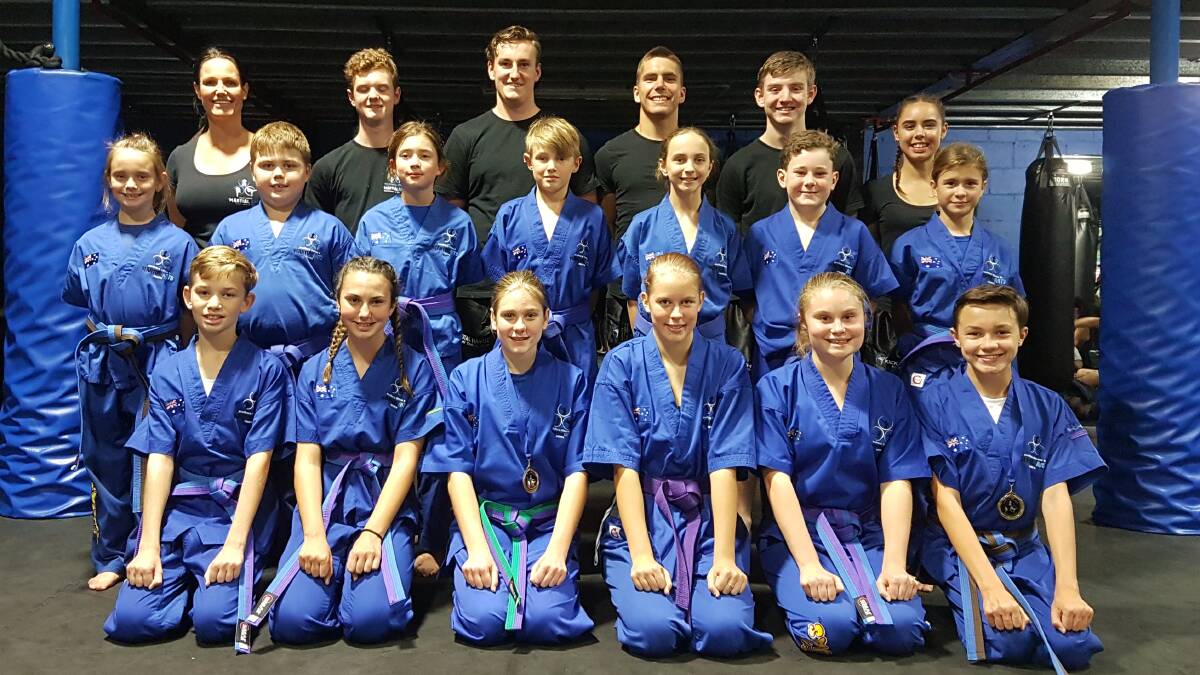 FOCUS: Southern Fitness and Martial Arts Centre Bomaderry's advanced junior kick-defence class are stoked with their recent gradings results.