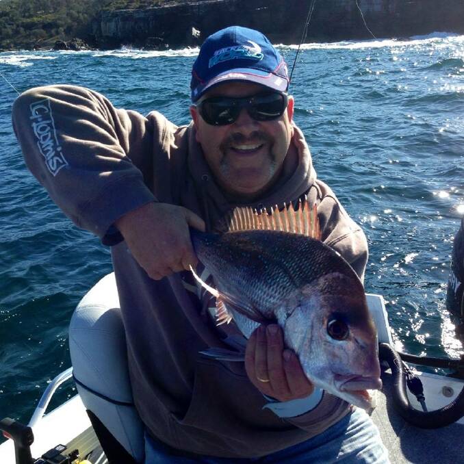 Design advantage: Steve Johnson caught this snapper in Jervis Bay using a circle hook.  Circle hooks increase the survival of released fish and also improve the hook-up and landing rates for many species.