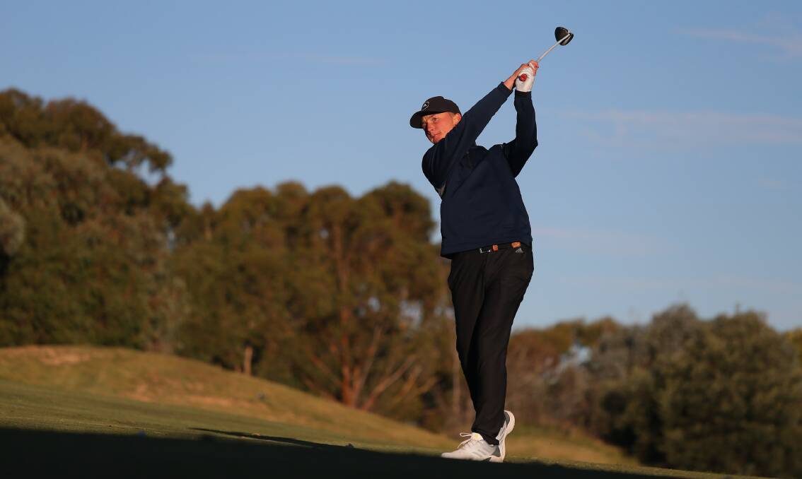 16-year-old Jye Halls is one of the youngest members of the Golf NSW high-performance squad. Photo: Golf NSW