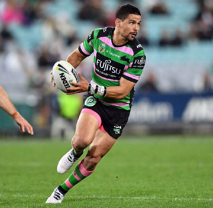 Cosy Walker in action against the Roosters. Photo: RABBITOHS MEDIA