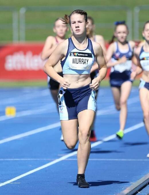 Milton's Cheyenne Murray competes in a recent 800-metre race. Photo: Supplied