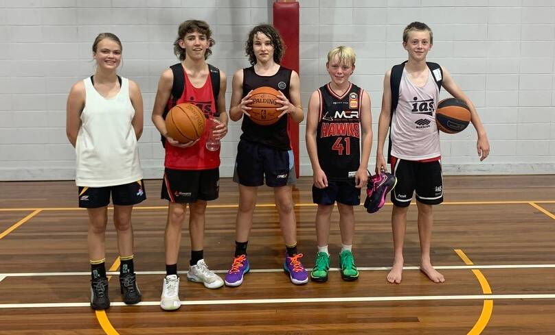 Shoalhaven Tigers' Layla Volpatti, Billy Piggot, Oliver Driscoll, Harry Frew and Braydan Daly. Photo: Supplied
