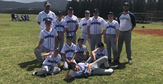 Travelling show: Shoalhaven Mariners Baseball Under 14s went down 9-4 to Berkeley Eagles at Fred Finch Park last weekend.