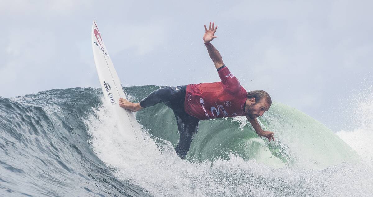 Culburra Beach's Owen Wright competes in Newcastle on Thursday. Photo: WSL/Miers
