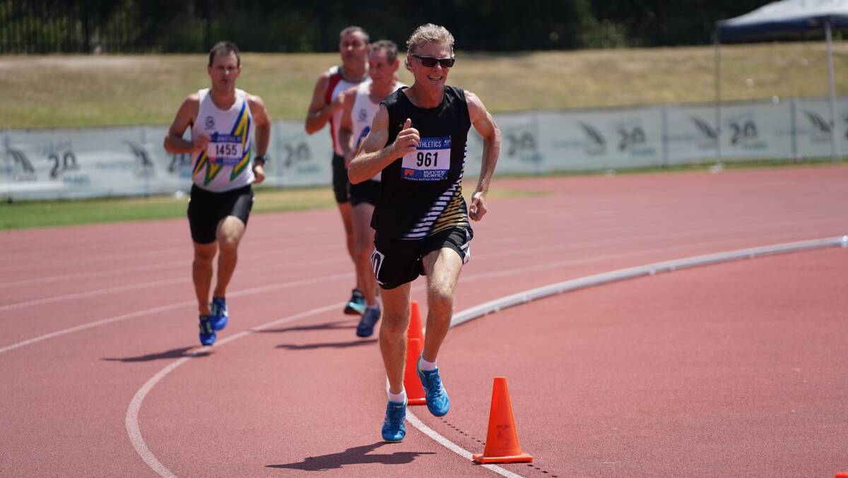 Speed machine: Peter Dooley broke another club record at the latest Nowra Athletics Club track and field competition.