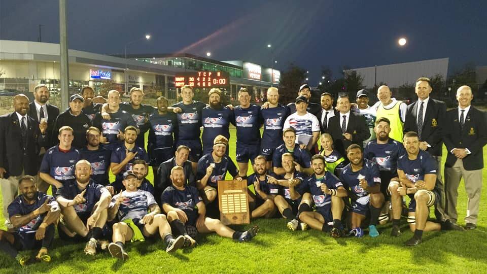 The 2019 navy rugby union side after their victory in Canberra. Photo: NAVY RUGBY UNION