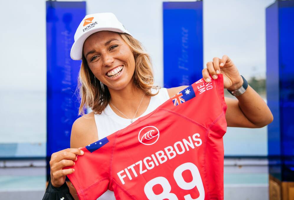 Gerroa's Sally Fitzgibbons is chasing her maiden world when the inaugural WSL Finals get underway at Lower Trestles. Photo: WSL/Nolan