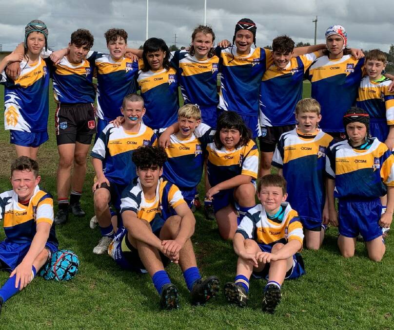 Kiama High School's under 13s side after their two wins in Wagga Wagga. Photo: Supplied