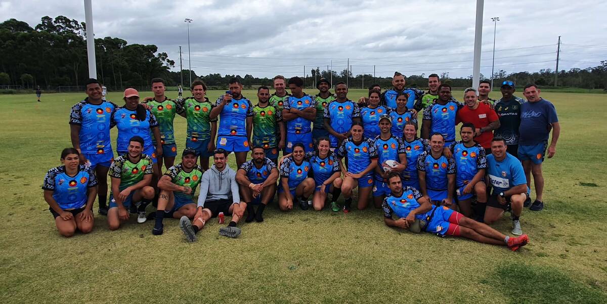 The three Southern Kinds squads at the Ella Sevens. Photo: Supplied