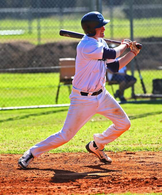 Michael Vine batting for the Shoalhaven Mariners. Photo: SUPPLIED