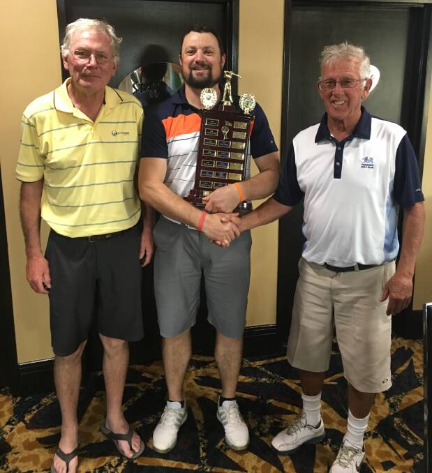 Congratulations to the 2017 Worrigee Links Men's Club Champion, Mick Edwards, being presented with the trophy by Greg Pank and Brian Dwyer last Saturday.