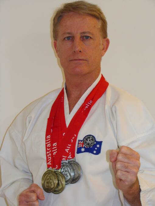 Top results: David Rush has his sights set on the world shotokan karate championships after his performance in the NSW National All Styles martial arts tournament.