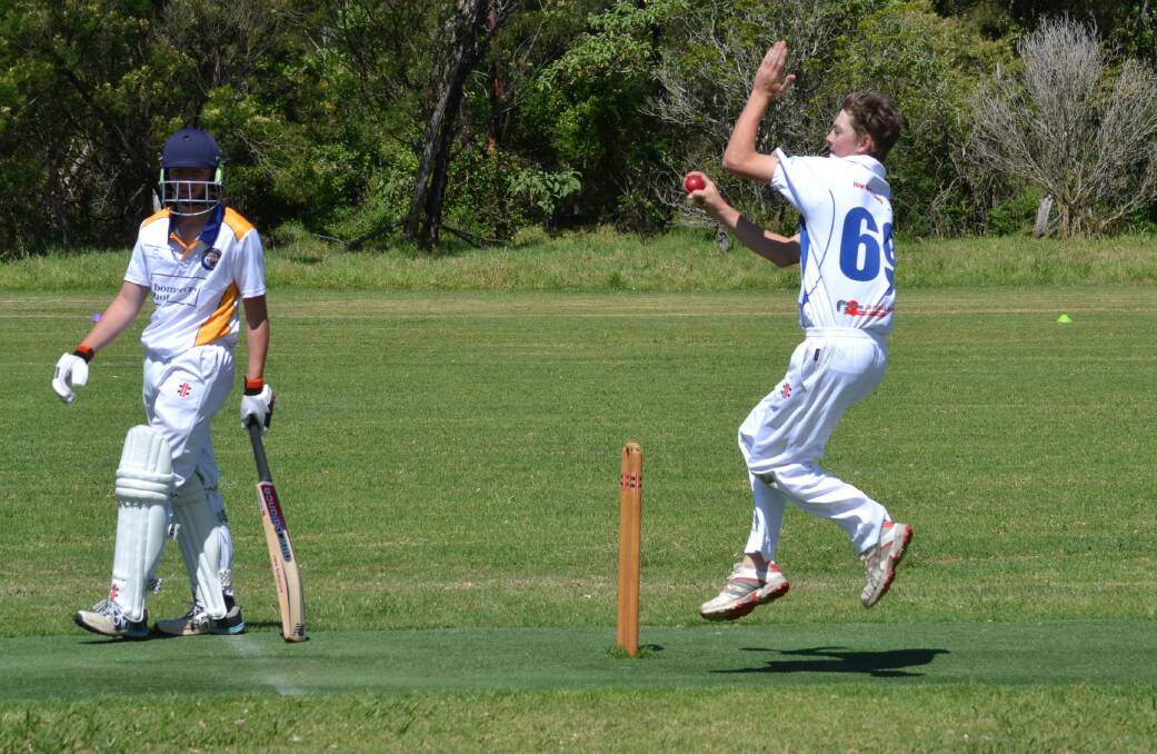 LETHAL: Ulladulla United's Maxwell Eggins took 3/16 from his six overs against Bomaderry at Frogs Hollow on Saturday. Photo: DAMIAN McGILL