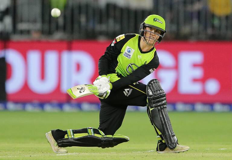 Ulladulla United product Matthew Gilkes and his Sydney Thunder will start their Big Bash League campaign on Tuesday. Photo: THUNDER MEDIA