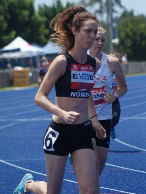 Smart running: Nowra Athletics Club's Erin Smart broke club records in the 100m and 400m on Halloween night.