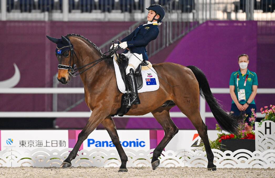 Willinga Park-based Emma Booth and Zidane compete in Tokyo on Friday. Photo: Jon Stroud Media