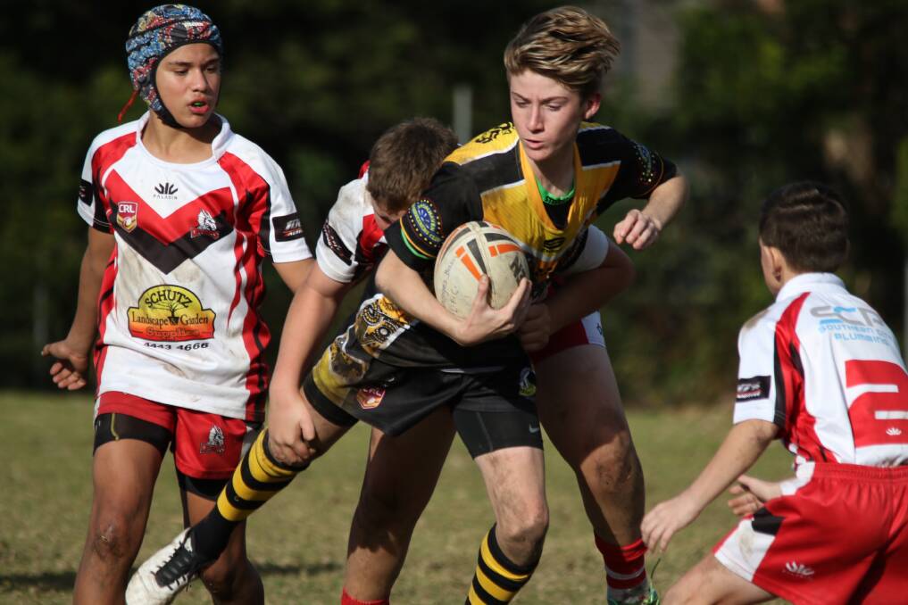 Proud fourth generation Nowra Warrior Hugh Regan - who plays in the under 14s.