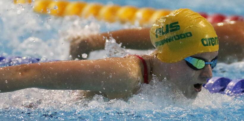 Jasmine Greenwood in action in the pool. Photo: SWIMMING AUSTRALIA