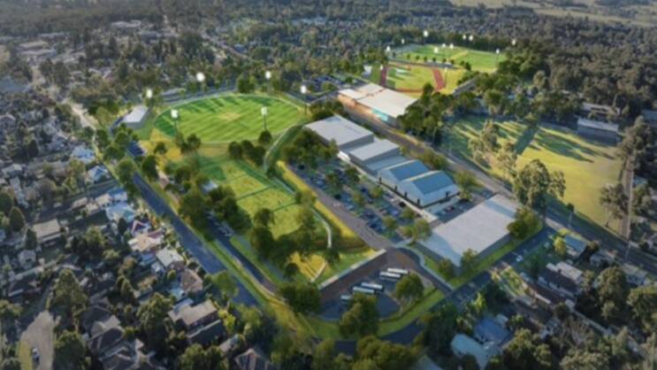 An artist's plan of the Bomaderry Sporting Complex. Photo: SHOALHAVEN CITY COUNCIL