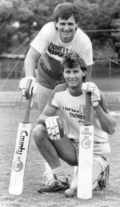 Rodney and Darren Tucker prior to their grade cricket playing days. Photo: Quentin Jones
