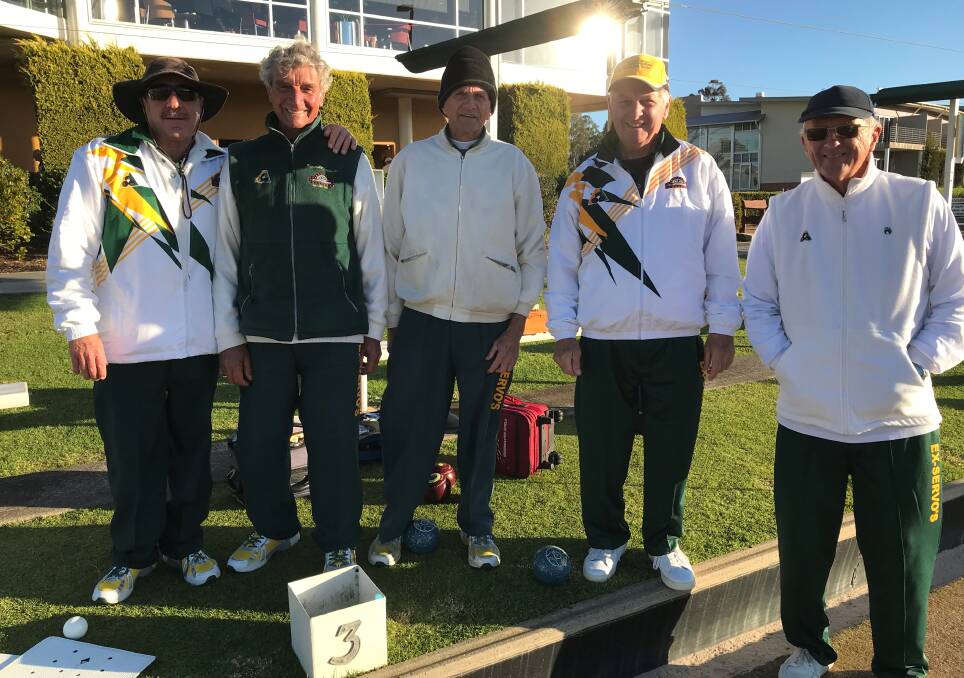 Participants in the Round 1 of the 2018 Club Major Pairs Championship 			                            (from left) Allan Furniss, Alessandro Lattanzio, Ray Solway, Roy Cartledge and John Mac.      
