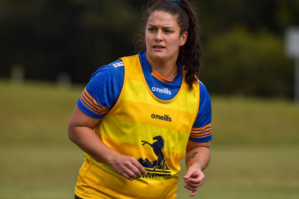 Bomaderry product Harriet Elleman trains with her ACT side during their Tuross Head camp. Photo: Brumbies Media
