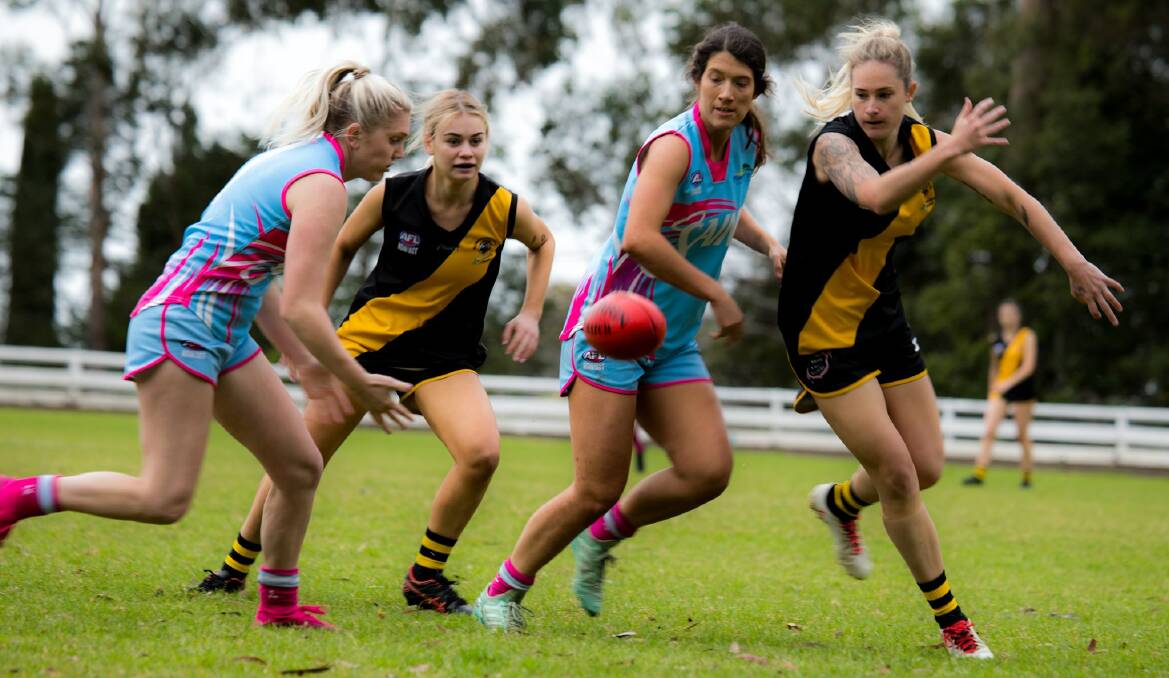The newly named Figtree Saints will start the 2021 women's premier division season as favourites. Photo: Team Shot Studios