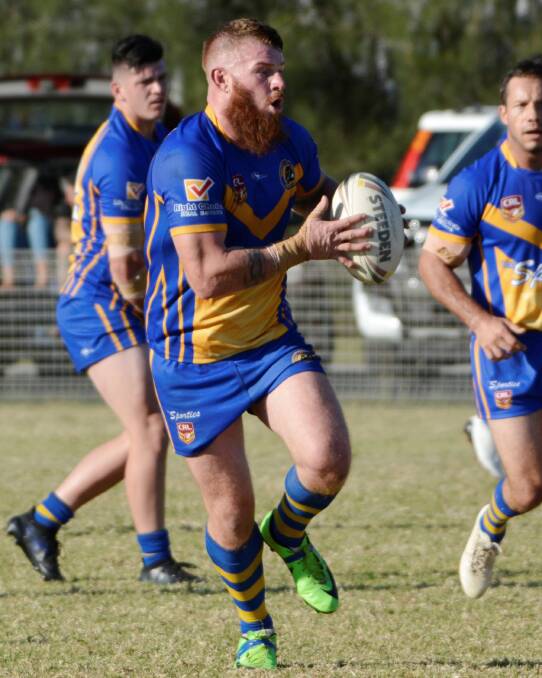 Andrew Diomei in action for the Warilla-Lake South Gorillas in 2018. Photo: Greg Rigby Sports Photos
