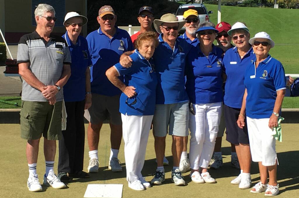 Worrigee Wanderers members and visitors play mixed social bowls (from left) Graeme Price, Margaret Young, Bert Madge, Peter Maddison, Peggy Burrell, Sigi Ferchow, Garry Way, Eda Ferchow, Ron Young, Dawn Neville and Rose Stuart.