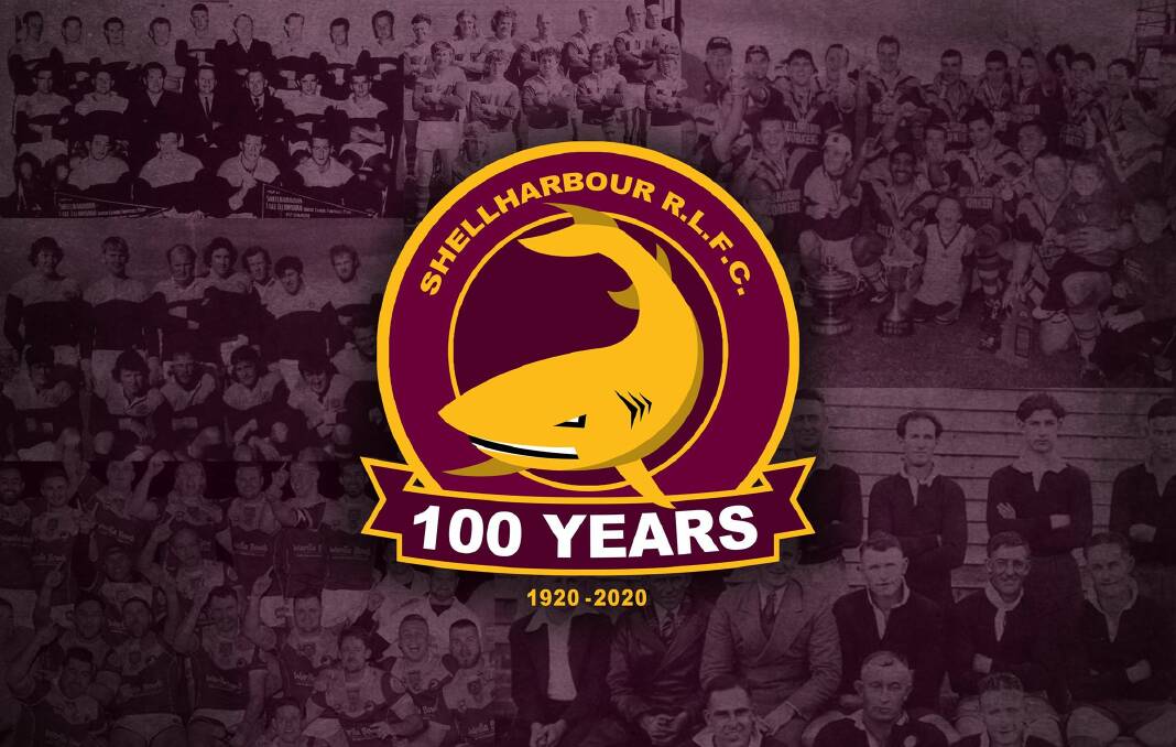 The Shellharbour Sharks commemorative 100 year logo. Photo: Supplied
