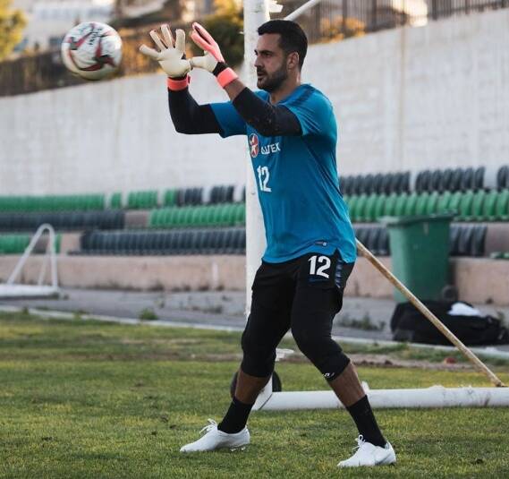 Adam Federici trains with the Socceroos prior to their match against Jordan. Photo: FFA
