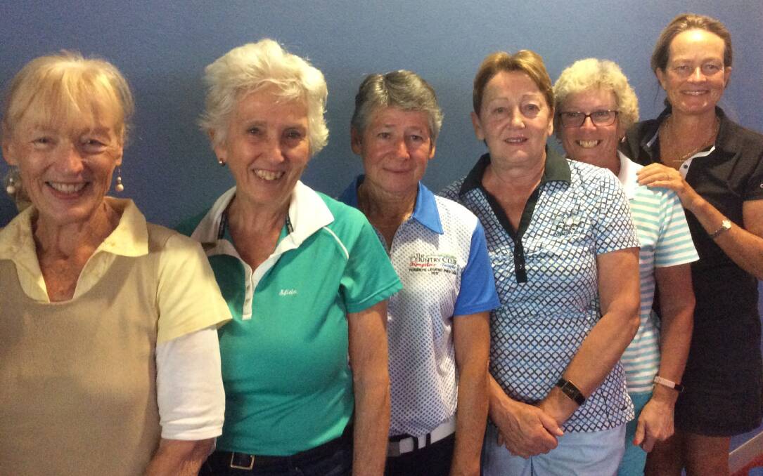Lesley Griffiths, Susan Lenne, Jenny Hartman, Deb Weeks, Lois Dwyer and Trish Dyball  prize winners on the day.