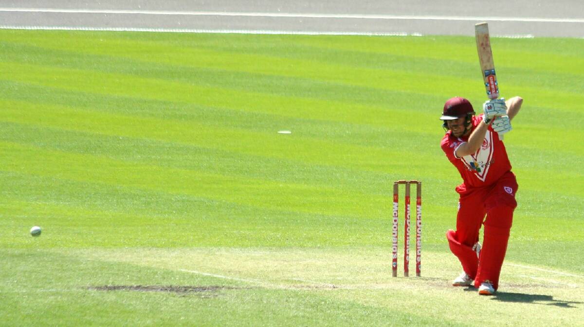 Dragons' Tom Engelbrecht batting. Photo: St George District Cricket Club Sydney