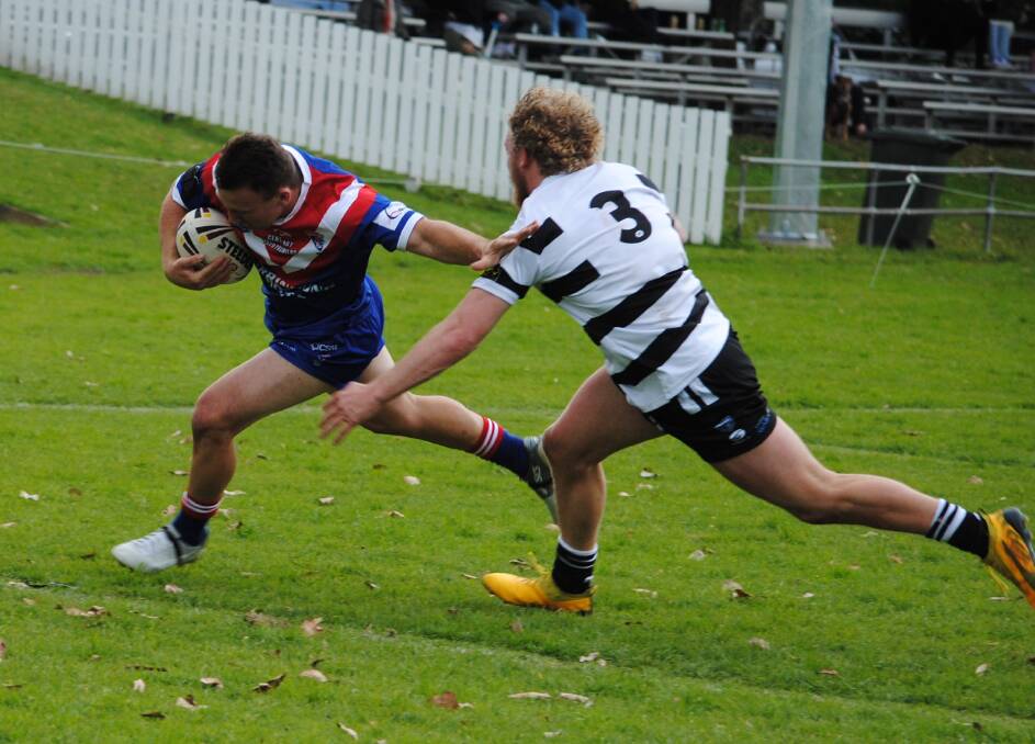 Hamish Holland scores Gerringong's first try on Saturday. Photo: Damian McGill