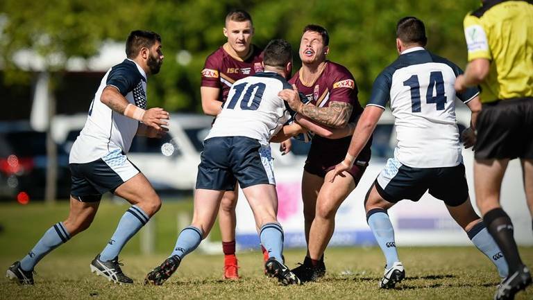 Jesse Dee in action for the Queensland Ranges in 2018. Photo: QRL MEDIA
