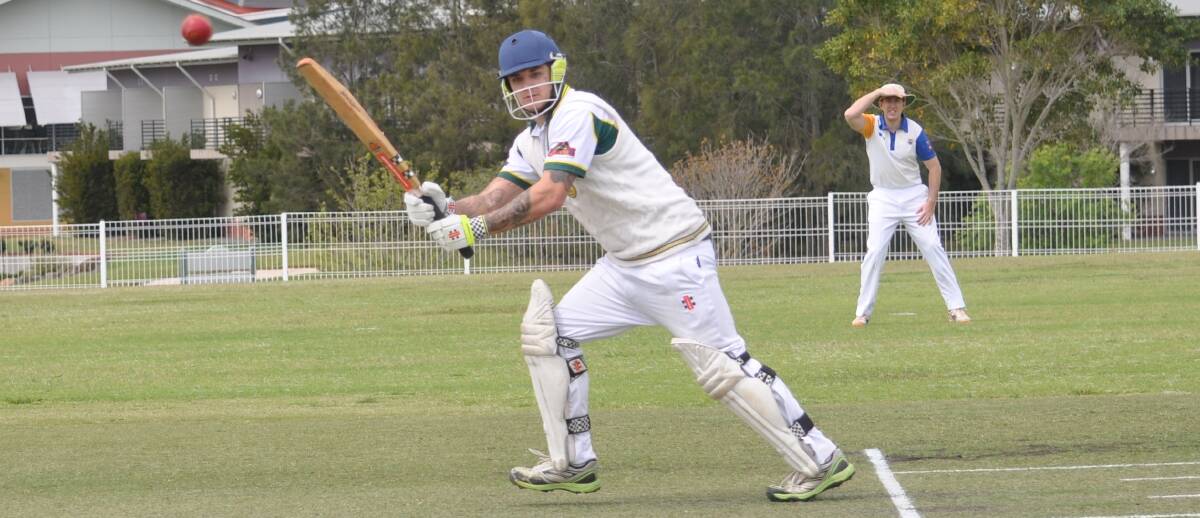 SHOT: Shoalhaven Ex-Servicemens' Matt Smit scored 11 runs in his side's loss to Bomaderry at Hayden Drexel Oval. Photo: REBECCA FIST
