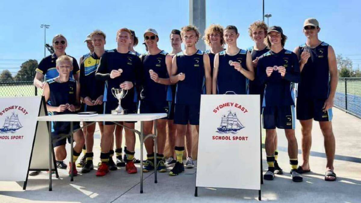 Sam Wright-Smith and his South Coast team after their CHS tournament victory. Photo: Supplied