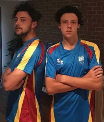 Nate and Luke Jones in their Greater Illawarra Cricket Zone gear.