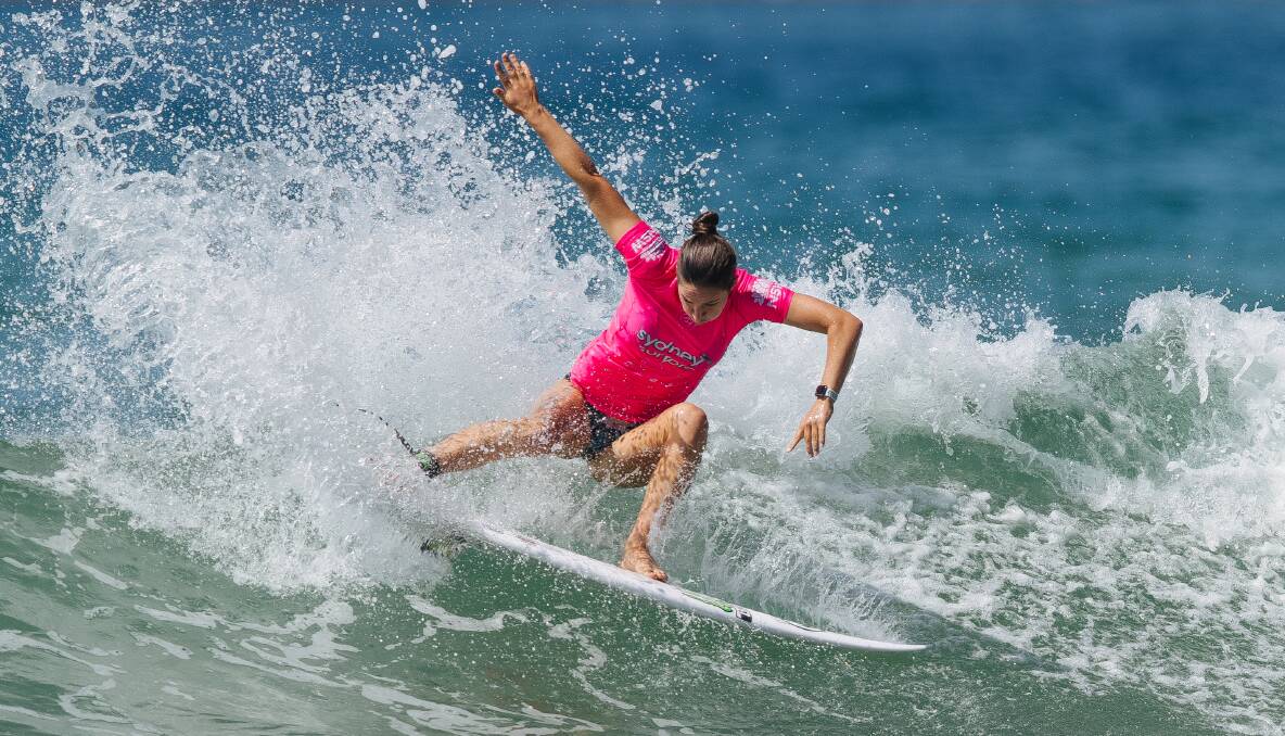 Culburra Beach's Tyler Wright in action at the recent Sydney Surf Pro. Photo: WSL/DUNBAR