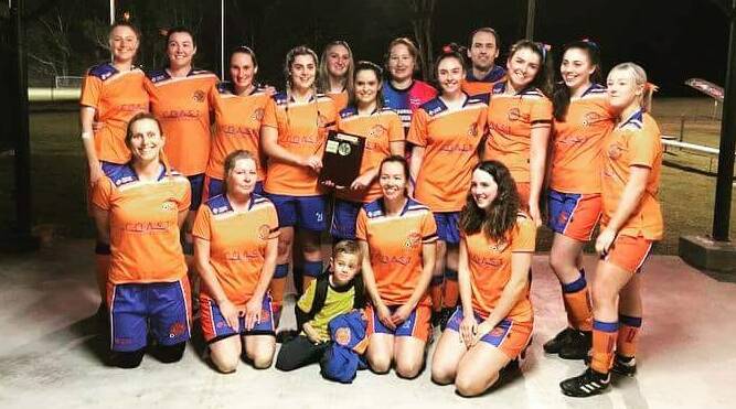 Bright future: The Culburra Cougars women's team which took out the Shoalhaven Football second division grand final 2-0 over Huskisson. 
