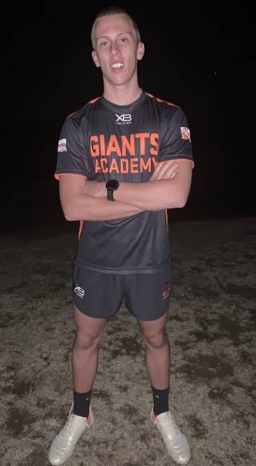 GWS Giants Academy player James Phillips.