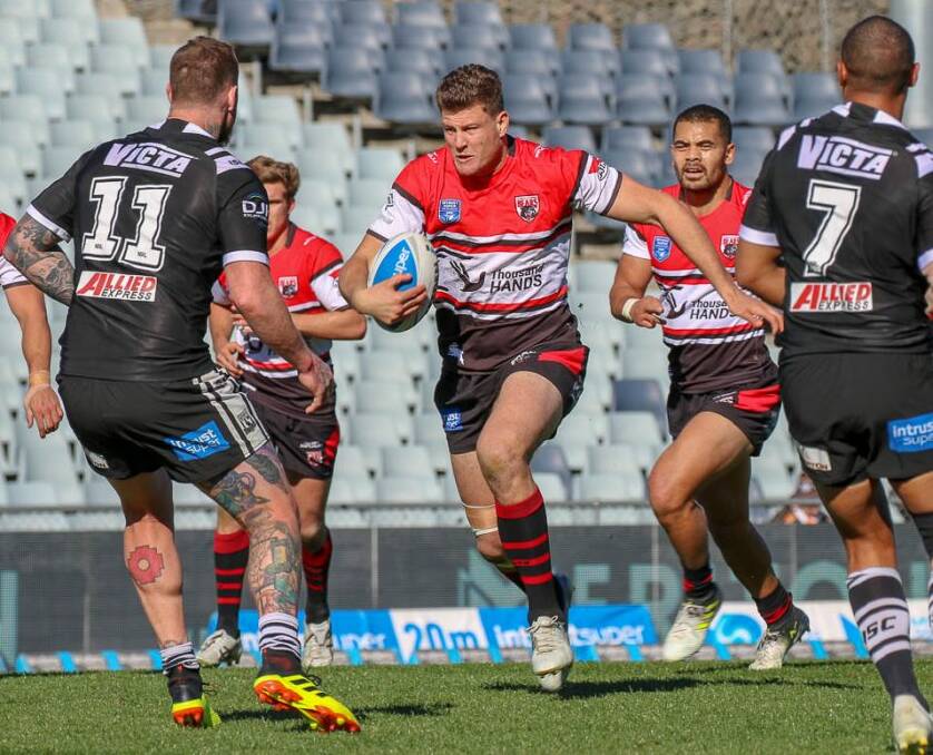 Rhys Kennedy goes on the charge for the North Sydney Bears. Photo: NSWRL